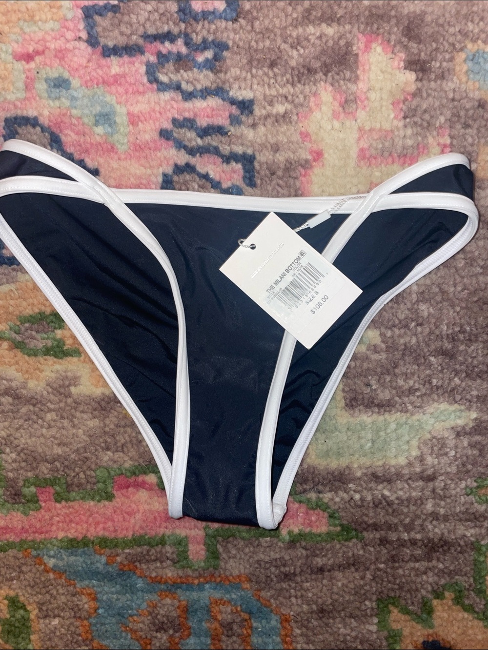 Milani Bikini Bottom Noir / Optic White - Picture 2 of 7